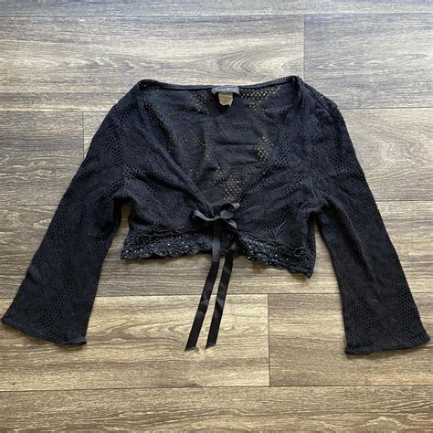 Morgan De Toi Women S Black Cardigan Depop