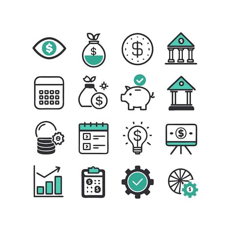 Premium Vector Business And Finance Icons Set Concept