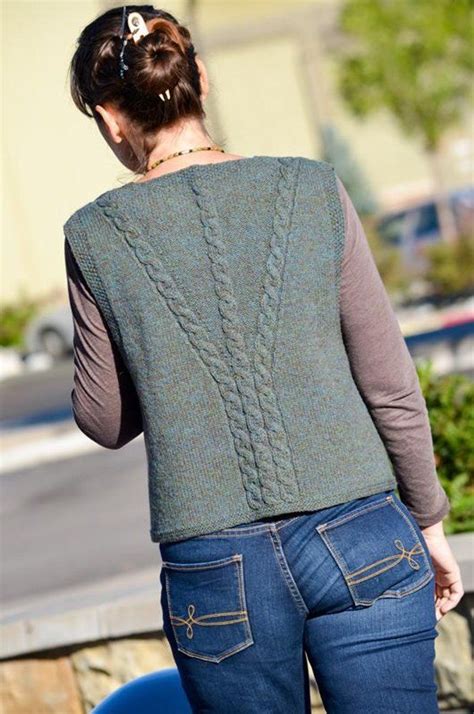 Celtic Cabled Slipover Vest Knitting Pattern By Desert Rose Fiber Arts