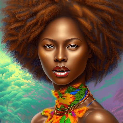 8k Stunning Beautiful Melanin Skin Woman · Creative Fabrica