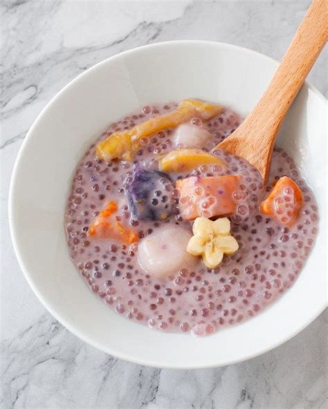 Ginataan Bilo Bilo Filipino Sticky Rice Balls In Coconut Milk