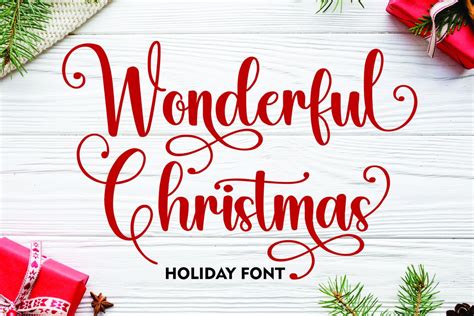 Wonderful Christmas Font | Mozarella | FontSpace