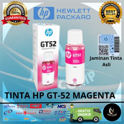 Jual Tinta Hp Gt Magenta Merah Original Cartridge Shopee Indonesia