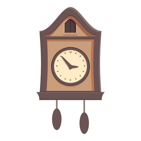 Bird Cuckoo Clock Icon Cartoon Vector Old Watch 14293409 Vector Art At