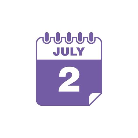 Premium Vector July Calendar Icon Vector Template