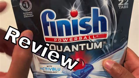 Finish Quantum Ball Dishwasher Detergent Review Youtube