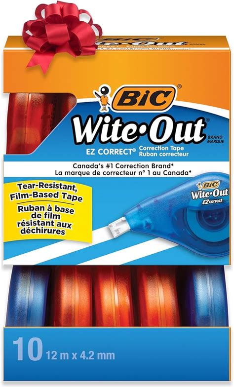 Amazon Cinta Correctora Blanca Bic Wite Out Productos De Oficina