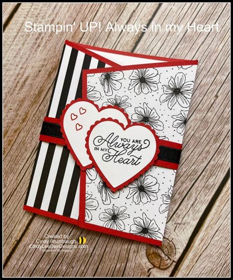 Stampin Up Always In My Heart Angled Tri Fold Card Video Tutorial