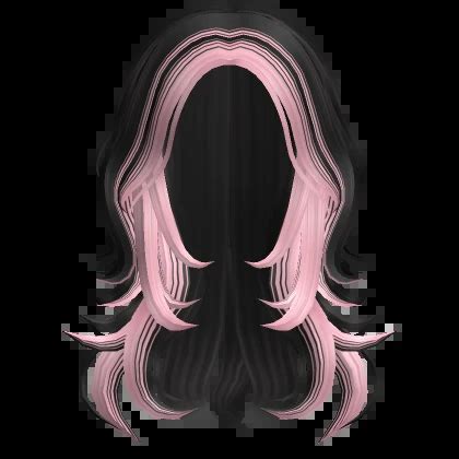 Two Tone Layered Anime Wolfcut Y K Pink Black Roblox Item Rolimon S