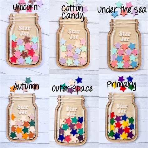 Star Reward Jar Kids Reward Jar Personalized Kids Reward Etsy