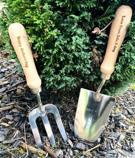 Personalised Garden Tools Engraved Gardening Gift Set Trowel and Fork ...