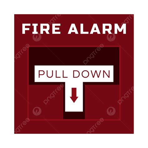 Alarma De Incendios Vector Png Botón De Disparo Alarma De Incendio