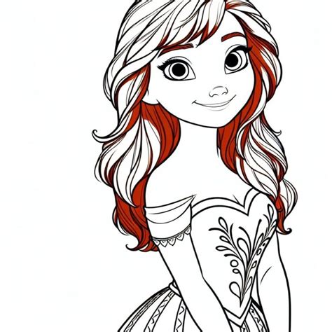 Anna Frozen Para Colorear Educatics