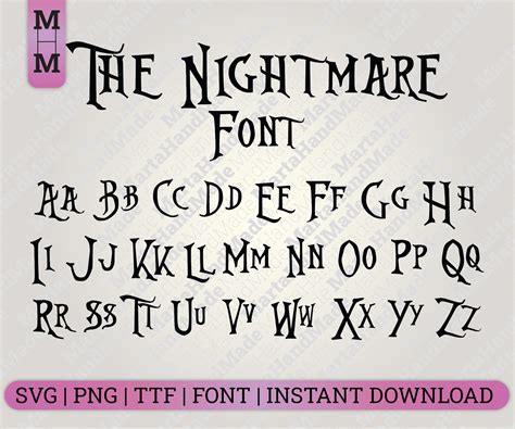 The Nightmare Before Christmas Font Hocus Pocus Font Hocus Font