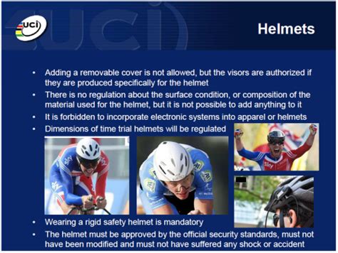 New UCI Rules On Bikes Equipment And Clothing