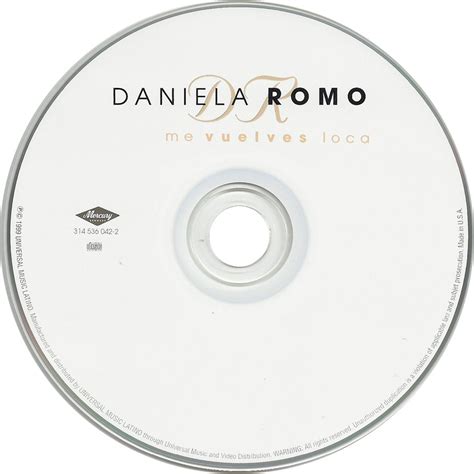 Car Tula Cd De Daniela Romo Me Vuelves Loca Portada