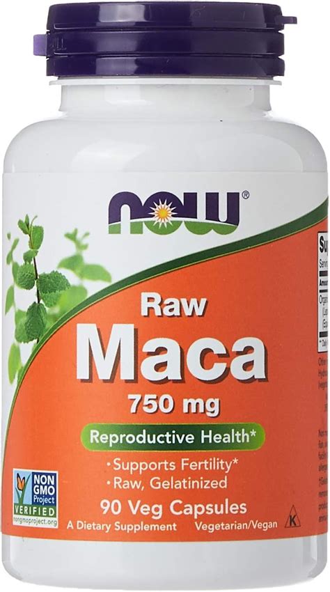 Now Foods Raw Maca 750 Mg 90 Veg Capsules Buy Online At Best Price In