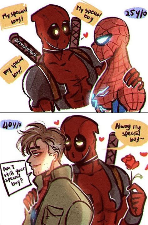 Spideypool Spiderman X Deadpool By Nanakoblaze Ig Deadpool And Spiderman Deadpool Comic