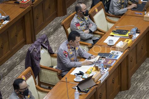 RAKER DPR DAN POLRI ANTARA Foto