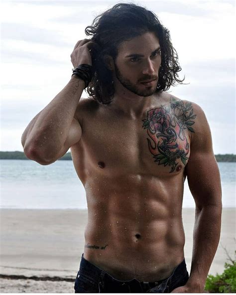 Hot Model Enricoravenna Admi Long Hair Styles Men Guys With Black Hair Long Hair Styles