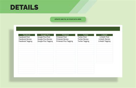 Social Media Marketing Calendar Template - Download in Excel, Google ...