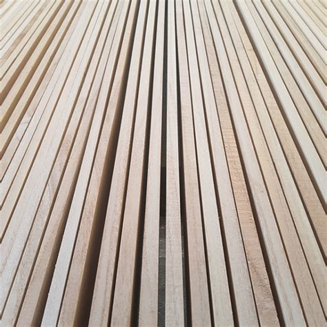 Paulownia Planed Square Edge Slats Ipaulownia