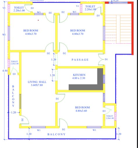 Draw 2d Floor Plan Section Elevations In Autocad By Houseplanner 01 Fiverr