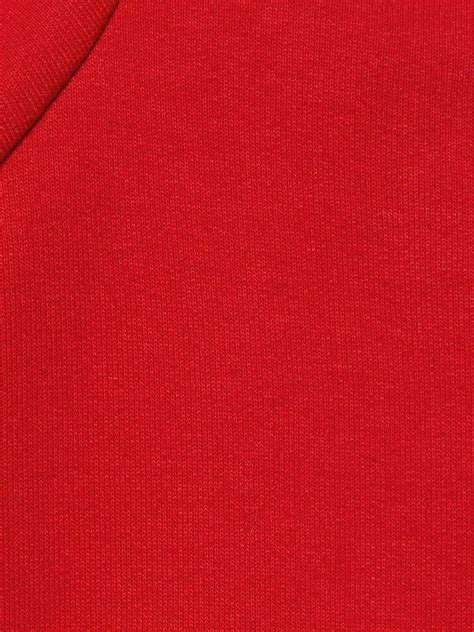 Gucci Logo Print Cotton Hoodie Farfetch