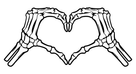 Skeleton Hand Heart Vector Art, Icons, and Graphics for Free Download