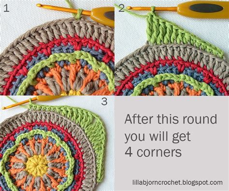 Circles Of The Sun Cal Block 1 Lillabjörn S Crochet World Crochet Mandala Pattern