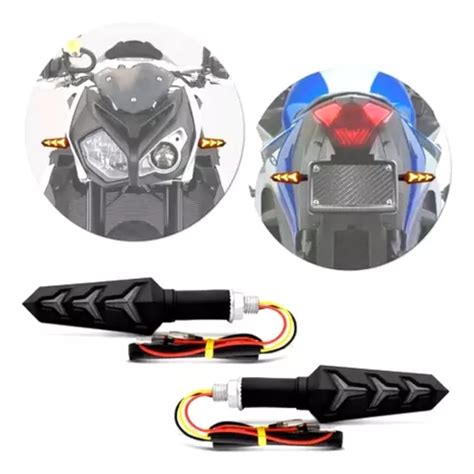 Pisca Led Sequencial Universal Moto Honda Yamaha Parcelamento Sem Juros