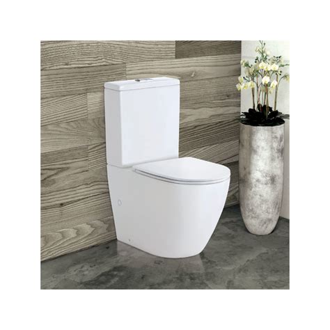 Fienza Koko Tornado Flush Back To Wall Toilet Suite W Slim Seat R T