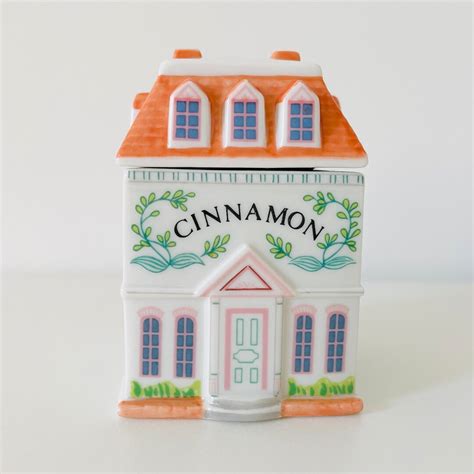 Vintage Lenox Spice Village Cinnamon Spice Jar Etsy