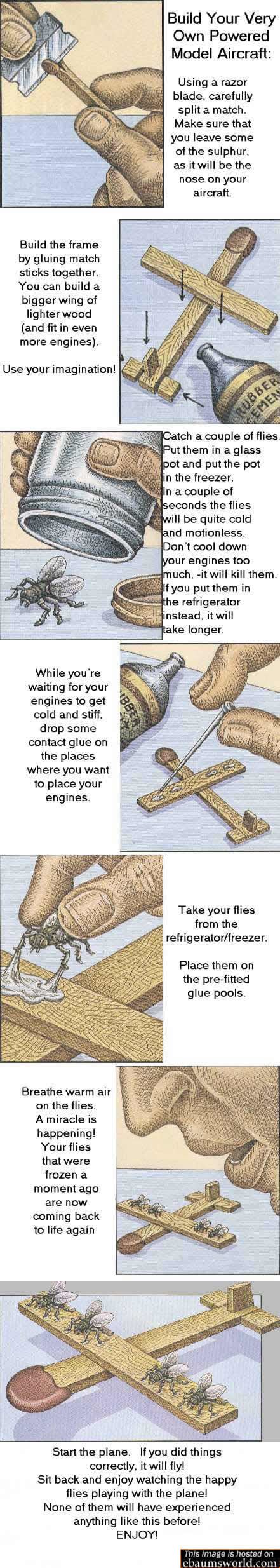 How to build a model airplane. : r/funny