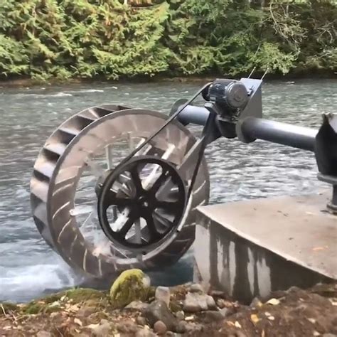 Massive Water Wheel Provides Alternative Energy For Riverside Communities