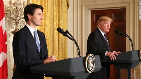 Trump Defends Ban Trudeau Has Opposing View Cnn Video