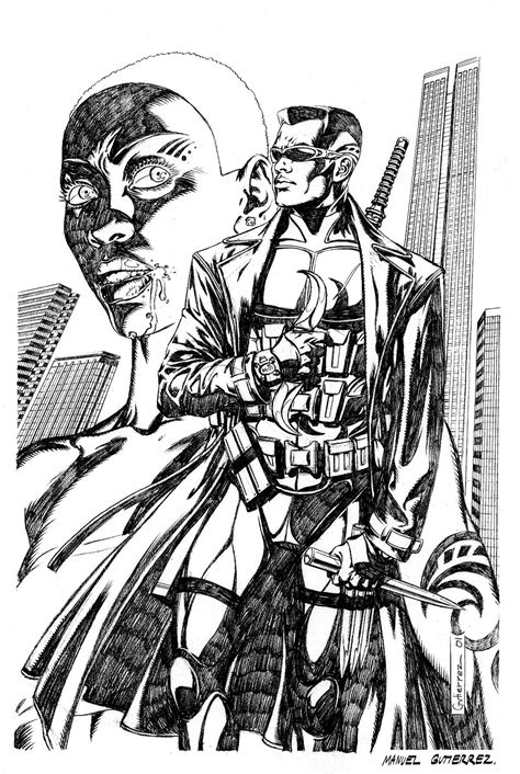 Blade,daywalker | Dc comics artwork, Marvel drawings, Blade marvel