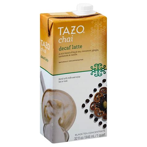 Tazo Decaf Chai Latte Black Tea Concentrate Shop Tea At H E B