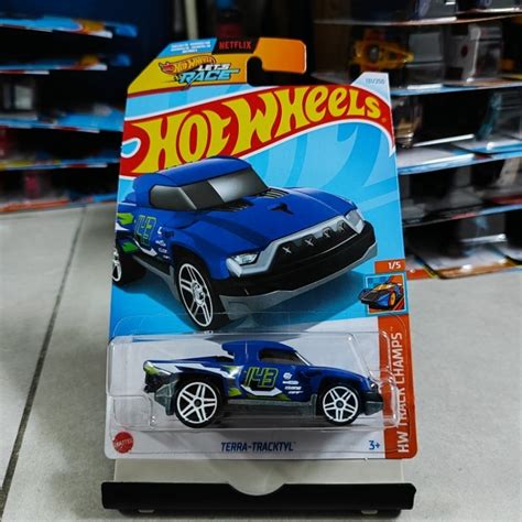 Hot Wheels Terra Tracktyl Blue Shopee Malaysia