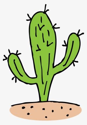 Cactus Clipart Single Cactus In Desert Clipart Transparent PNG