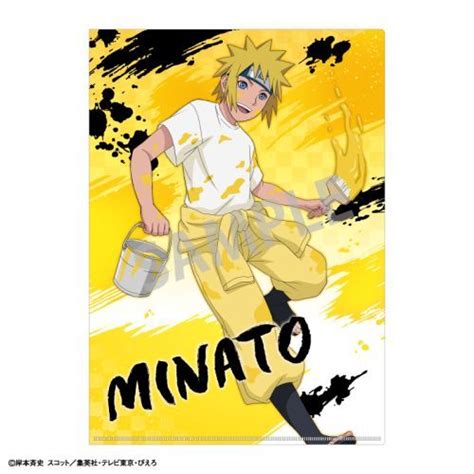 Cdjapan Naruto A Single Clear Folder Minato Namikaze Paint Collectible