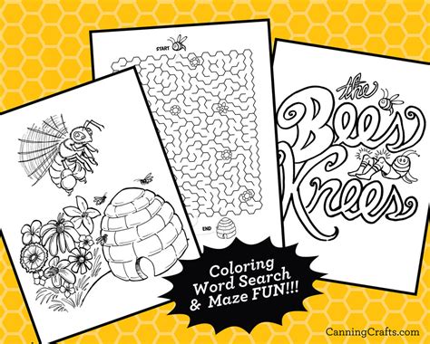 Free Printable Honey Bee Coloring Pages