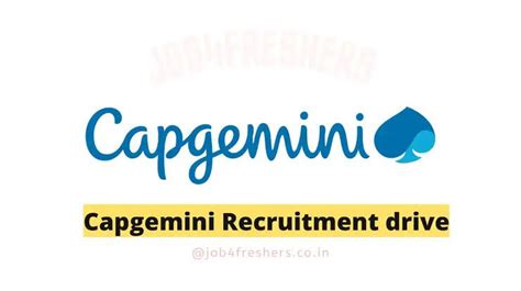 Capgemini Hiring 2024 Fresher Experienced Multiple Positions