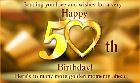 50th Birthday Wishes, Quotes & Messages - BirthdayWishings.com