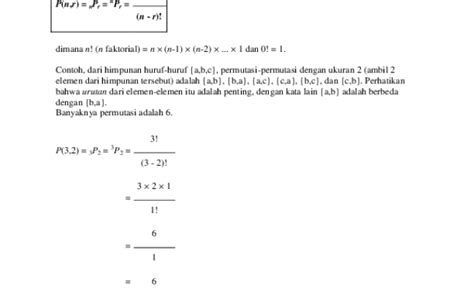 Contoh Soal Permutasi Dengan Beberapa Unsur Yang Sama Contoh Soal Permutasi Tidak Berulang