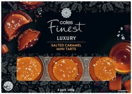 Coles Finest Salted Caramel Mini Tarts 200g Offer At Coles