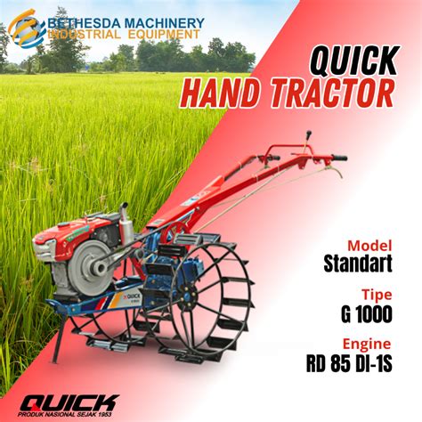 Jual Bajak Tanah G1000 Quick Mesin Traktor Engine Kubota 8 5 HP