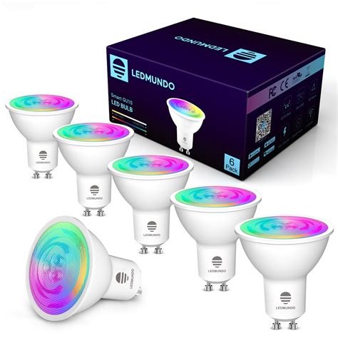 Gu10 Smart Light Bulbs Colour Changing, Wifi Spotlight, Multi Coloured ...