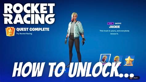 How To Unlock Jackie Skin In Fortnite Rocket Racing Mode Fortnite