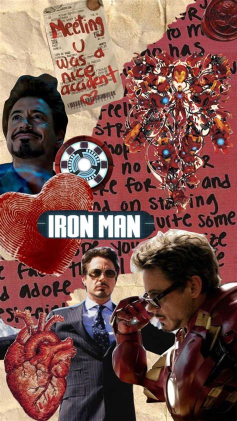 Ironman Marvel Shuffles Moodboard Collage Aesthetic Mr Marvel